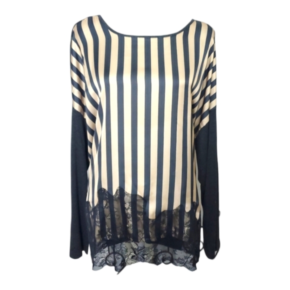 Zara striped front blouse XL - Picture 1 of 6